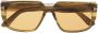 TOM FORD Eyewear Zonnebril met rechthoekig montuur Groen - Thumbnail 1