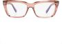 TOM FORD Eyewear Zonnebril met rechthoekig montuur Roze - Thumbnail 1