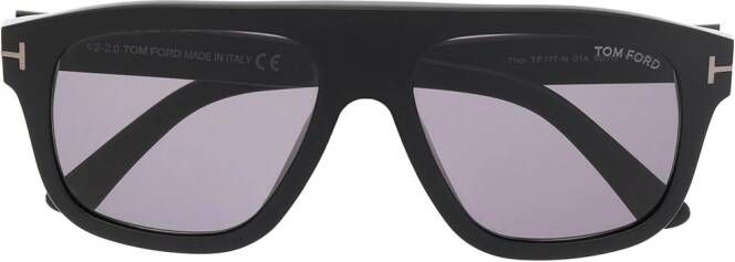 TOM FORD Eyewear Zonnebril met rechthoekig montuur Zwart