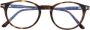 TOM FORD Eyewear Zonnebril met rond montuur Bruin - Thumbnail 1