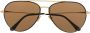 TOM FORD Eyewear Zonnebril met rond montuur Goud - Thumbnail 1
