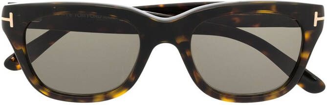 TOM FORD Eyewear Zonnebril met vierkant montuur Bruin