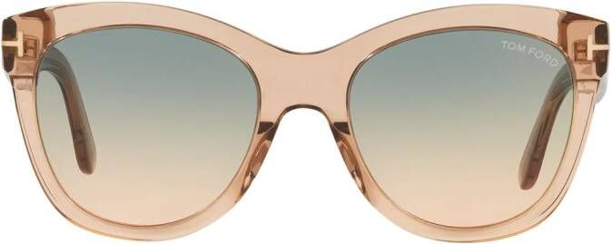 TOM FORD Eyewear Zonnebril met vierkant montuur Bruin