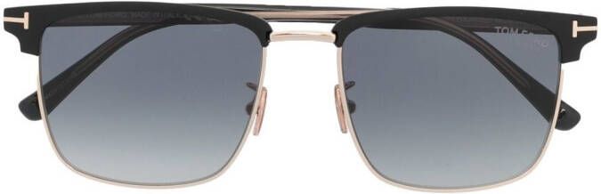 TOM FORD Eyewear Zonnebril met vierkant montuur Grijs