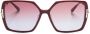 TOM FORD Eyewear Zonnebril met vierkant montuur Rood - Thumbnail 1