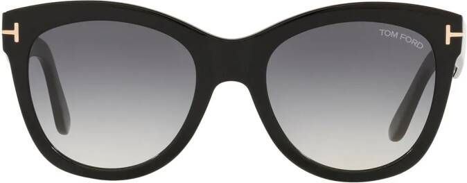 TOM FORD Eyewear Zonnebril met vierkant montuur Zwart