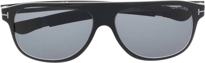 TOM FORD Eyewear Zonnebril met vierkant montuur Zwart