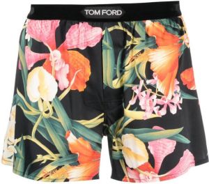TOM FORD Boxershorts met bloemenprint Zwart
