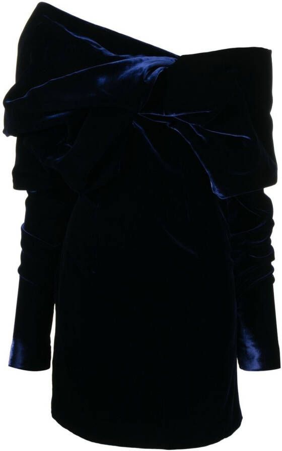 TOM FORD Fluwelen mini-jurk Blauw