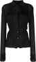 TOM FORD Geribbelde blouse Zwart - Thumbnail 1