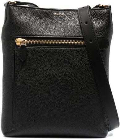 TOM FORD Messengertas met logo Zwart