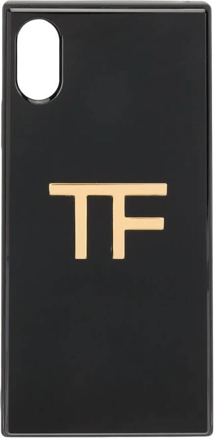 TOM FORD iPhone X hoesje met logo Zwart