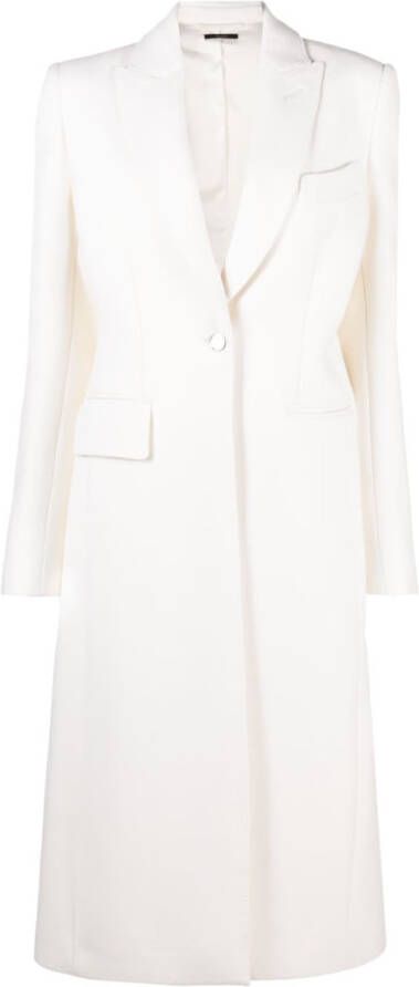TOM FORD Jas met enkele rij knopen Wit