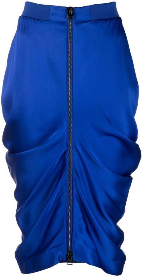 TOM FORD Kokerrok met rits Blauw