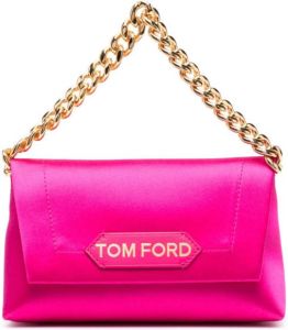TOM FORD Label kleine shopper Roze