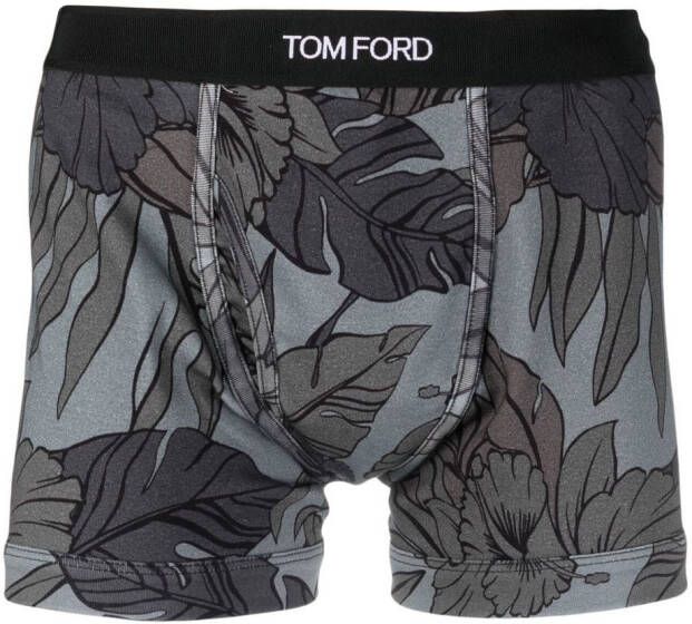 TOM FORD Slip met logo Grijs