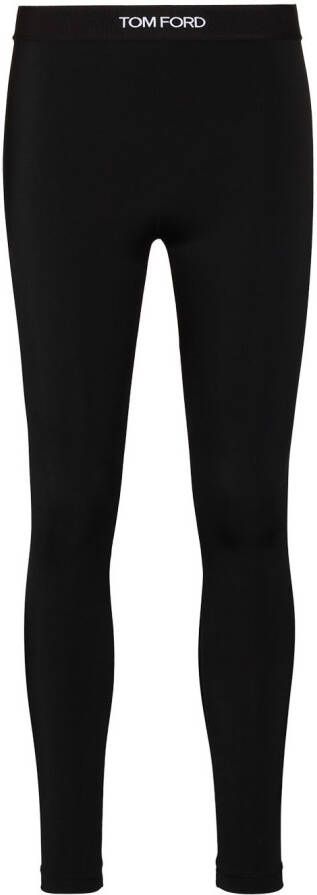 TOM FORD Legging met logoband Zwart