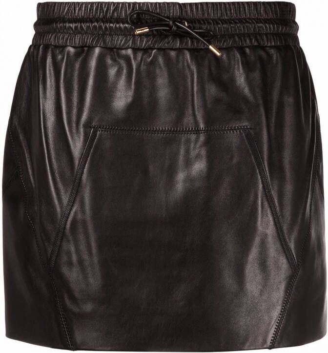 TOM FORD Leren mini-rok Zwart