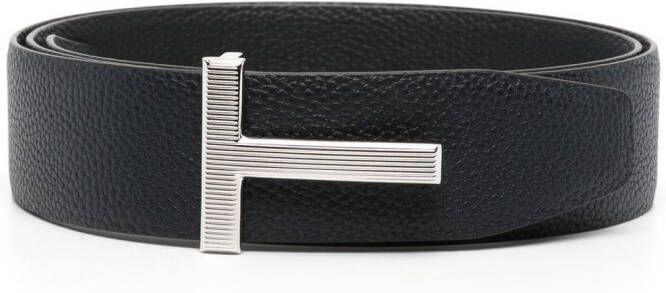 TOM FORD Leren riem Blauw