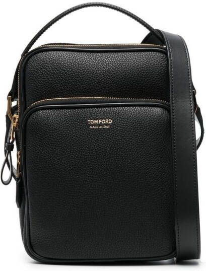 TOM FORD Messengertas met logoprint Zwart