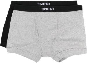 TOM FORD Twee boxershorts met logoband Zwart