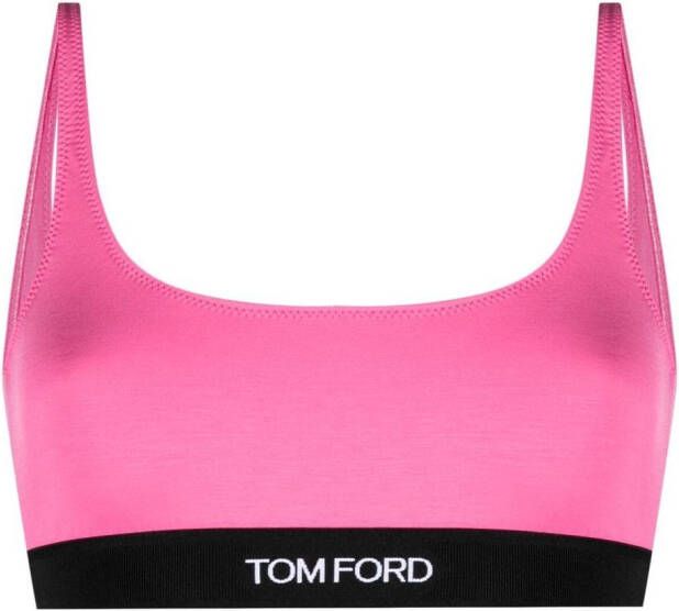 TOM FORD Bralette met logo afwerking Roze