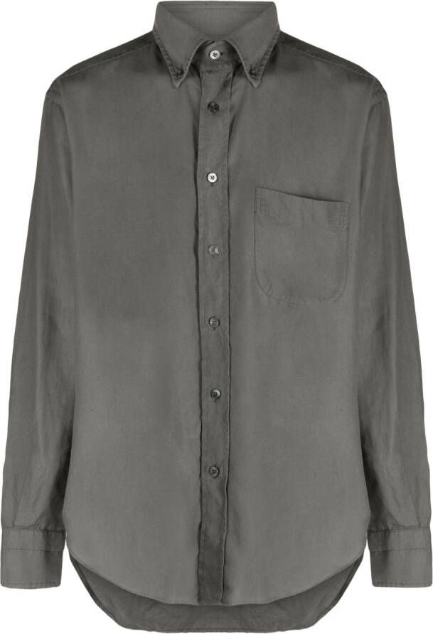 TOM FORD Lyocell overhemd Groen