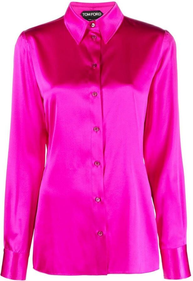 TOM FORD Zijden blouse Roze