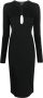 TOM FORD Midi-jurk met keyhole Zwart - Thumbnail 1