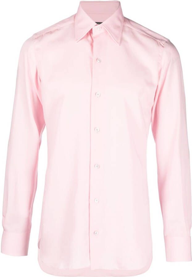 TOM FORD Overhemd met klassieke kraag Roze