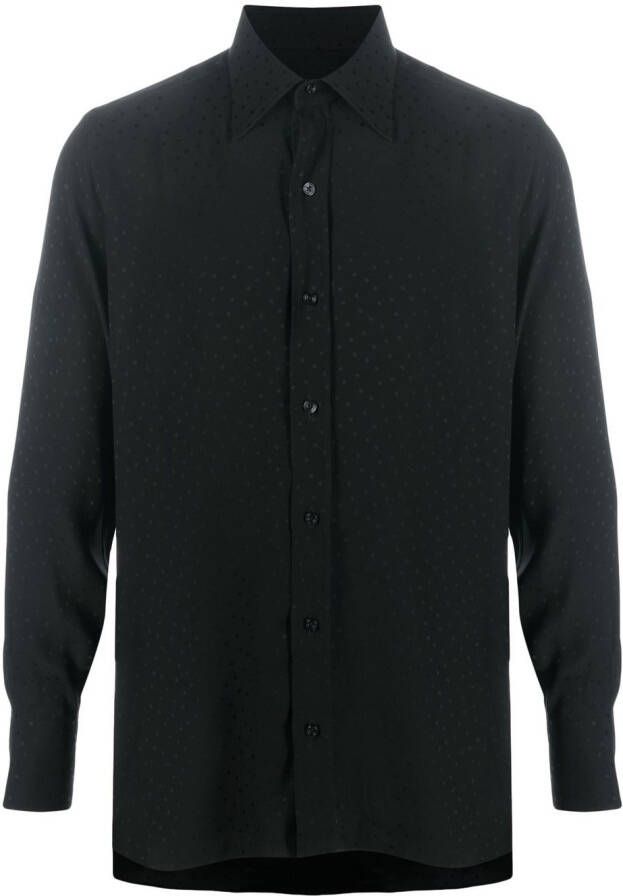 TOM FORD Overhemd met stippen Zwart