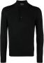 TOM FORD Poloshirt met lange mouwen Zwart - Thumbnail 1