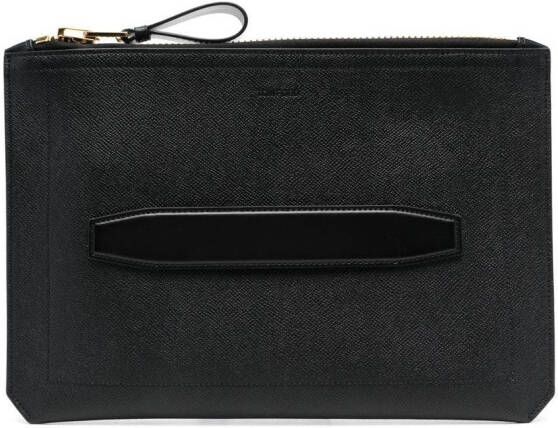TOM FORD Portemonnee met textuur Zwart