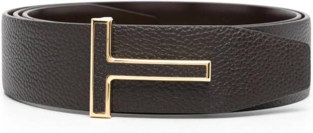 TOM FORD Riem met logogesp Bruin