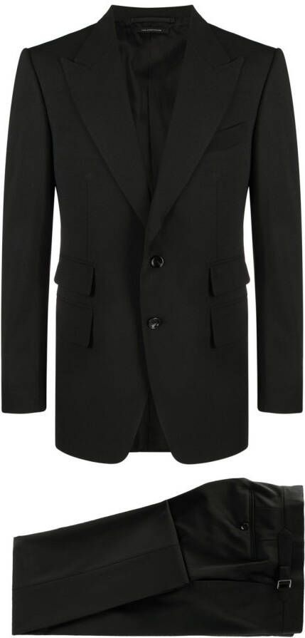 TOM FORD Pak met enkele rij knopen Zwart