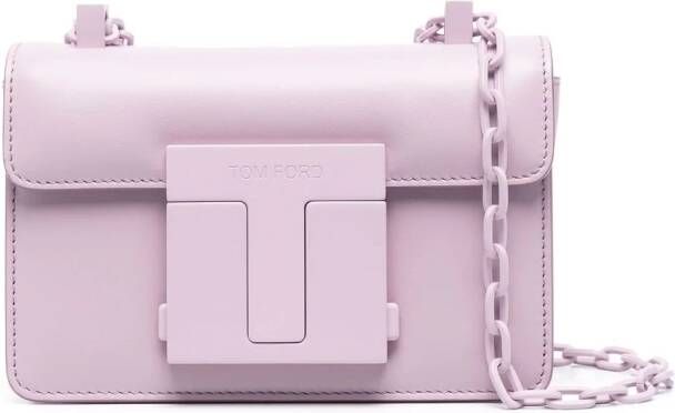 TOM FORD Shopper met logoplakkaat Roze