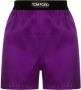 TOM FORD Shorts met logoband Paars - Thumbnail 1