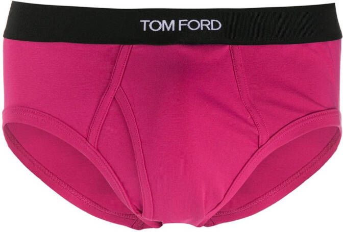 TOM FORD Slip met logo Roze