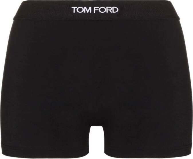 TOM FORD Slip met logoband Zwart
