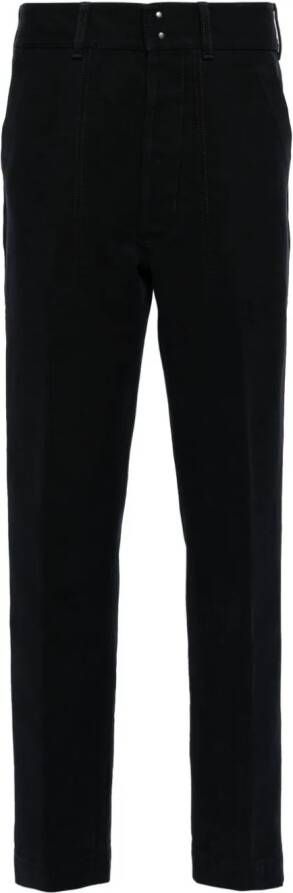 TOM FORD Straight katoenen broek Zwart