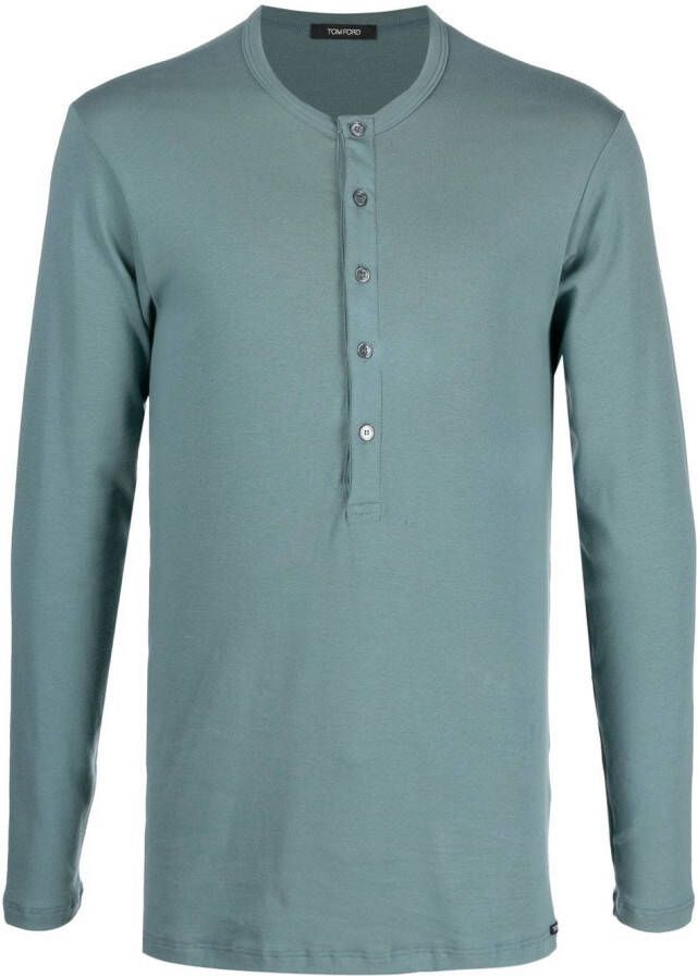 TOM FORD T-shirt met lange mouwen Blauw