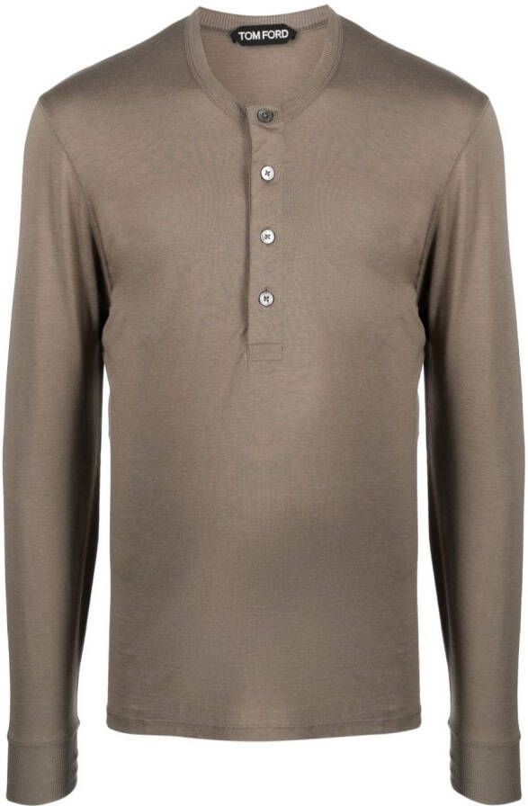 TOM FORD T-shirt met ronde hals Groen