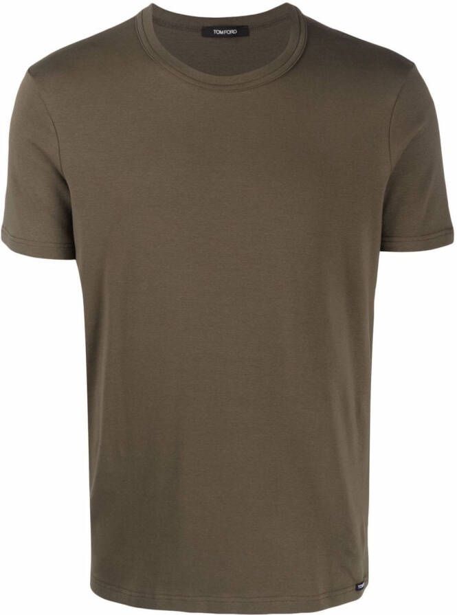 TOM FORD T-shirt van katoenmix Groen