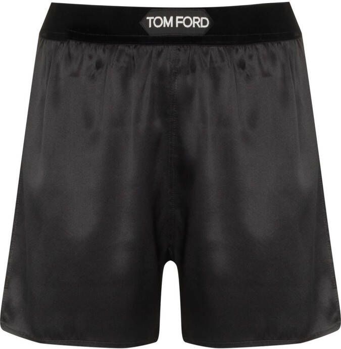 TOM FORD Zijden shorts Zwart