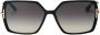 TOM FORD Eyewear Zonnebril met schildpadschild design Zwart - Thumbnail 1