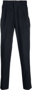 Tommy Hilfiger cotton tapered trousers Blauw