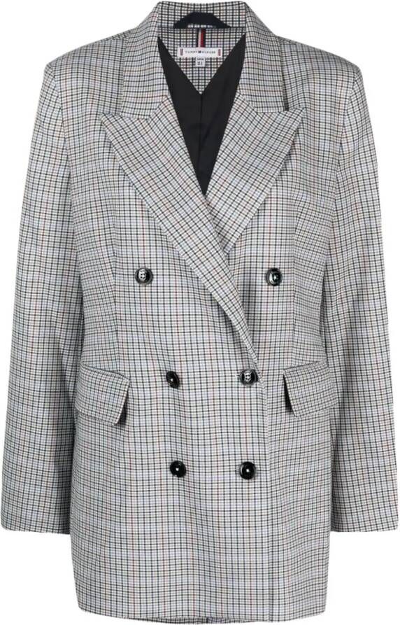 Tommy Hilfiger Geruite blazer Blauw