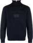 Tommy Hilfiger Trui met geborduurd logo Blauw - Thumbnail 1