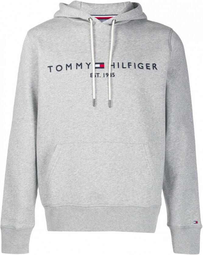 Tommy Hilfiger Hoodie met geborduurd logo Grijs