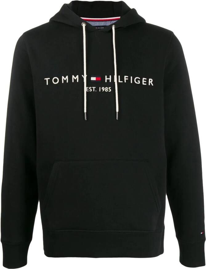 Tommy Hilfiger Hoodie met logoprint Zwart